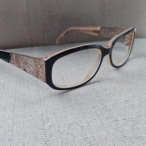 Sol Daisy Fuentes Women Eyeglasses Eye Wear Zyloware Brown Glasses 56[]15 130